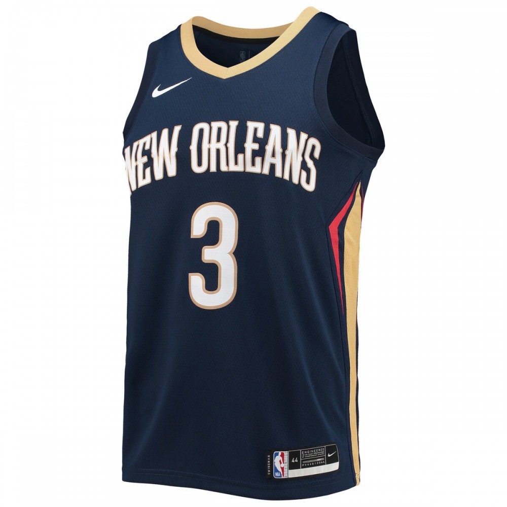 C.J. McCollum New Orleans Pelicans 2021/22 Swingman Jersey - Icon Edition - Navy-Pro Kit Vault | Brand New 26/27 Sports Jerseys